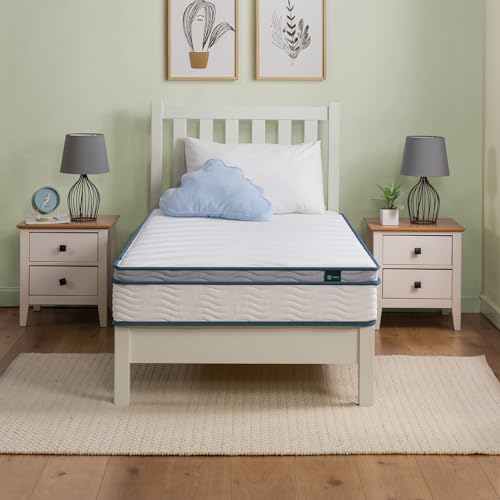 Twin medium firm hybrid spring mattress in a box, view 2
