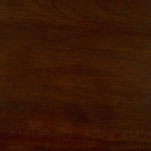 SAFAVIEH Furniture - Lusine Round Coffee Table - Honey Brown Wash & Solid Wood with Leaf Design - Boho Living Room Accent Table, 31.1" W x 31.1" D x 16" H (COF6520B)