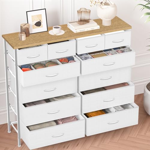 12 Drawers Dresser for Bedroom, Compact Chest of Drawers, view 8