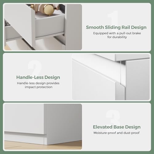 Modern 9 Drawer Dresser for Bedroom, Simply Chest of Drawers, view 8