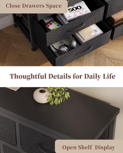10 Drawer Dresser TV Stand with Mount, Media Console for 75" TV, view 9