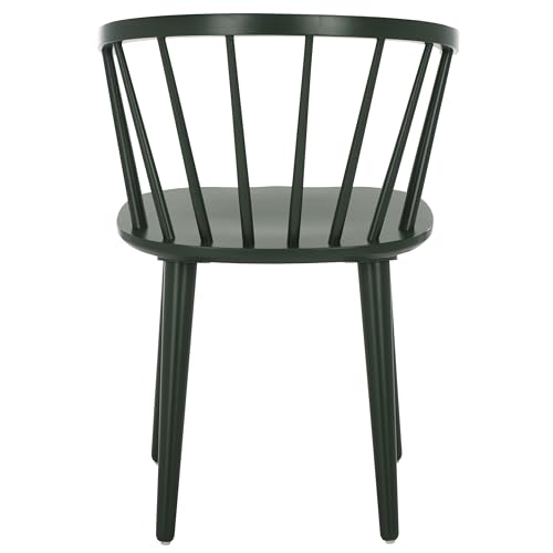 SAFAVIEH Furniture - Blanchard Side Chair Set of 4 - Garden Green - Solid Wood - Farmhouse Spindle Design - Ideal for Dining Room, Kitchen, Living Room, 18" Seat Height (AMH8512J-KIT2)