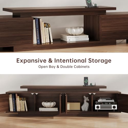 Extendable TV Stand for 65-90 Inch TVs, Adjustable Length 63-94.5", view 8