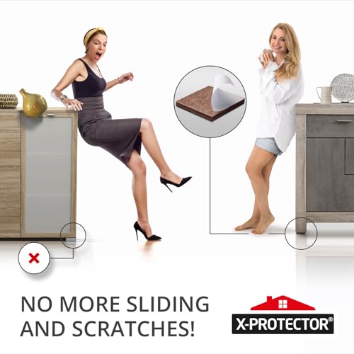 Non Slip Furniture Pads – 12 Premium Furniture Grippers 3"! Best SelfAdhesive Rubber Feet Furniture Feet – Ideal Non Skid Furniture Pad Floor Protectors – Keep Furniture in Place!