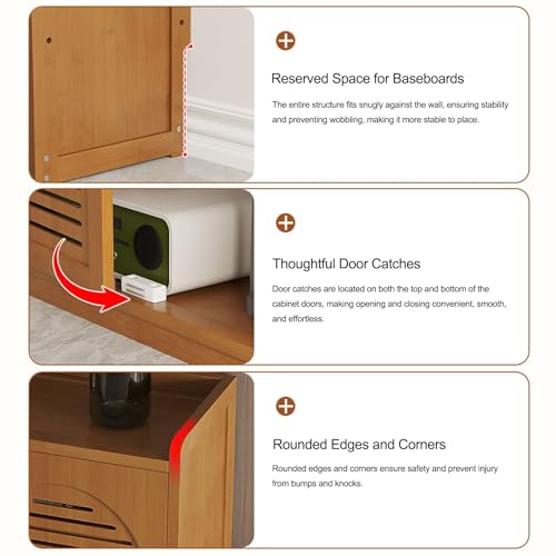 HARELA Decorative WiFi Router Storage Cabinet, view 8