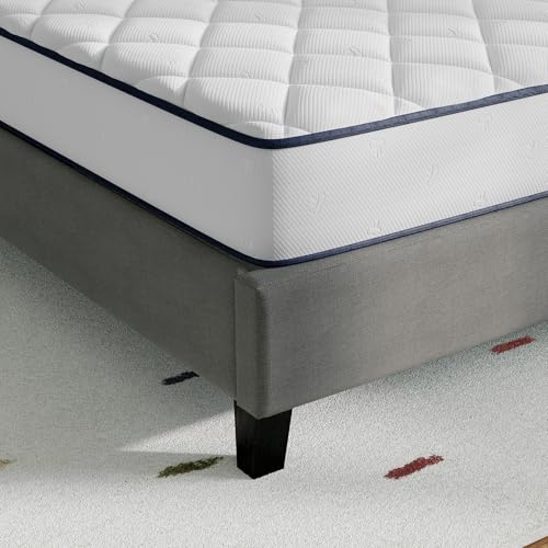 8 Inch Full Size Mattress, Foam and Spring Hybrid Full Mattress, Medium Support, view 7