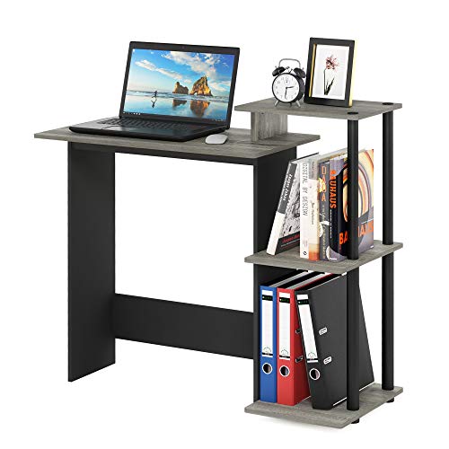 EFFICIENT Desk, 28.6" Wide Gaming Desk with 3 Open Side Shelves, view 2