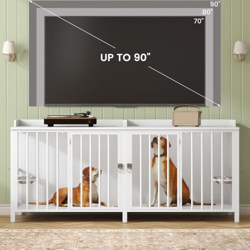 78 Inch Dog Crate, Large Dog Crate for 2 Dogs, view 8
