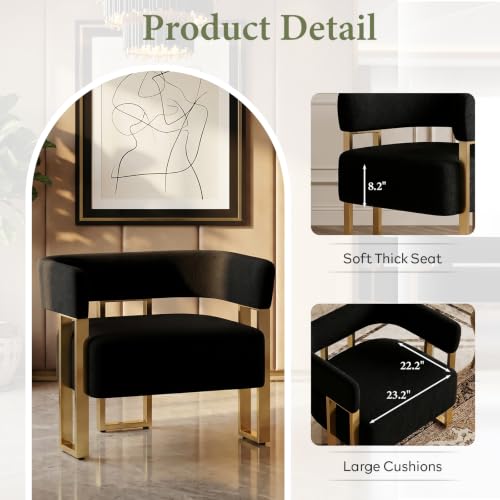 Boucle Bucket Chairs in Gold with Curved Design, view 7