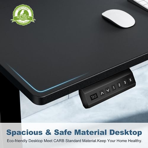 40 Inch Electric Standing Desk, Memory Adjustable Home Office Desk, view 7