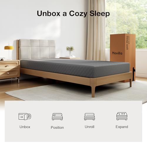 Twin Mattress for Kids, 5 Inch Twin Size Mattresses with Gel-Infused Memory Foam & Pressure-Relieving Foam for Cool Touch & Edge Support Mattress in a Box CertiPUR-US Certified