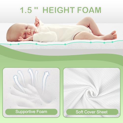 Pack and Play Mattress, Portable Crib Mattress Pad for Pack N Play, Play Pen, view 8