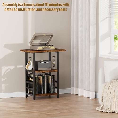 Record Player Stand with Extended Desktop, view 7