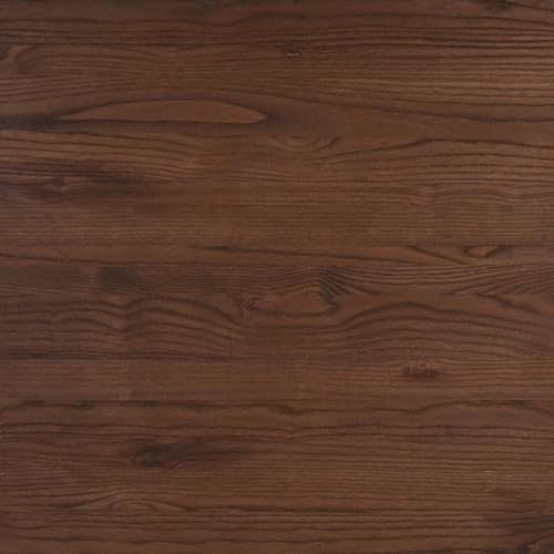 Kenneth 30.25" x 60" Rectangular Silver Metal Indoor Table with Walnut Rustic Wood Top
