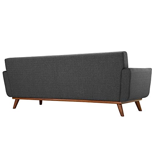Engage Upholstered Fabric Button Tufted Sofa Furniture Set | Comfortable Lounging Experience | Cherry Legs | Armchair, Loveseat, and Sofa | Stylish & Sturdy | Perfect Addition to Your Home