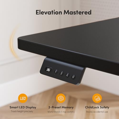 75“ x 63" L Shaped Standing Desk Adjustable Height, Electric Corner Desk, view 8