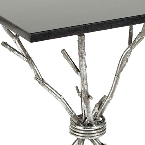 Safavieh Home Collection Alexa Black and Silver Alexa Accent Table
