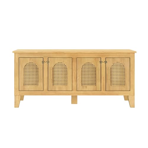 Concun Large Dog Crate Furniture with Breathable Rattan Doors, view 8