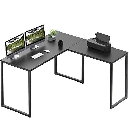 Mission 48 x 48 L-Shape Home Office Computer Desk, Black, view 2
