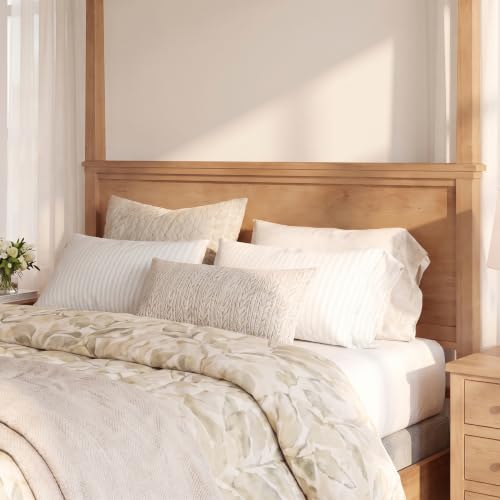 King Canopy Bed Frame with Headboard, 4-Poster Platform Bed, view 8