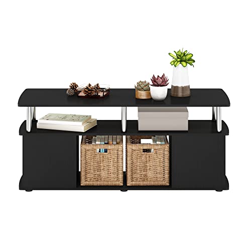 Jaya TV Stand, 3-Tier Entertainment Center with Open Shelf, view 7