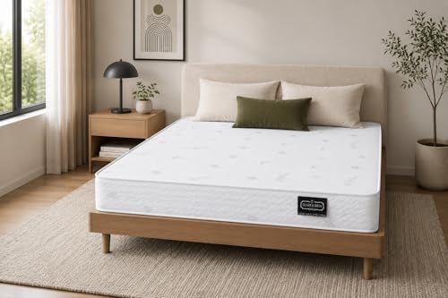 Water-Resistant 6-Inch Hybrid Continuous Coil Spring Mattress with Comfort Foam, view 7