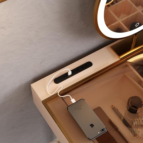 Premium Makeup Vanity Table, Storage Dressing Table, Vanity Desk, view 8
