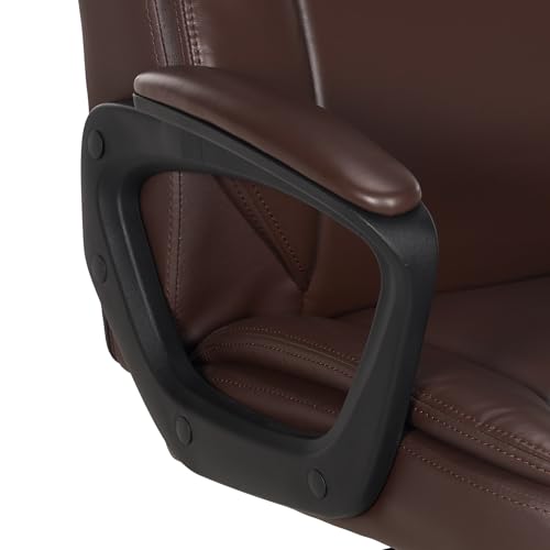 Classic Puresoft PU Padded Mid-Back Office Chair with Armrest, Height Adjustable, view 7