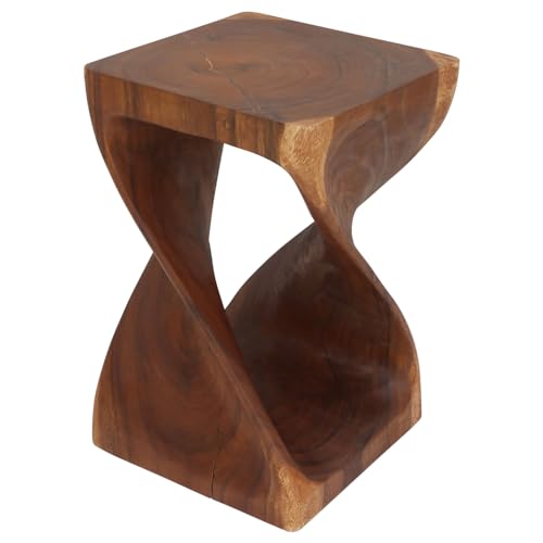 Original Twist Side Table, Cherry, 15x15x23 in