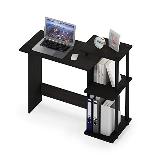 EFFICIENT Desk, 28.6" Wide Gaming Desk with 3 Open Side Shelves, view 7