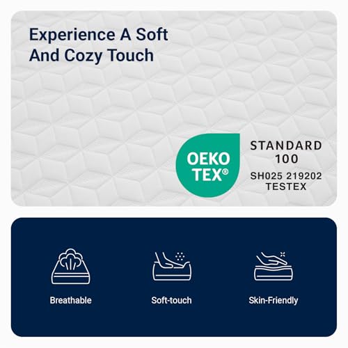 Twin Mattress 10 Inch, Memory Foam Twin Size Mattress in a Box for Comfort Sleep & Pressure Relief, CertiPUR-US Certified Mattresses Medium Firm
