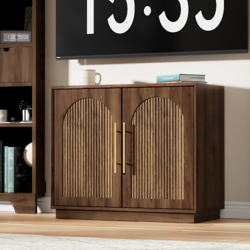 Fluted Sideboard Buffet Cabinet with Storage, view 8