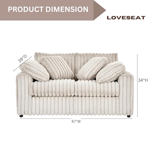 Belvoir 2-Piece Living Room Set, Sofa and Loveseat