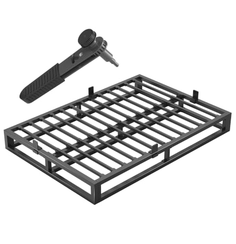 6 Inch Full Size Bed Frame with Steel Slat Support, view 2
