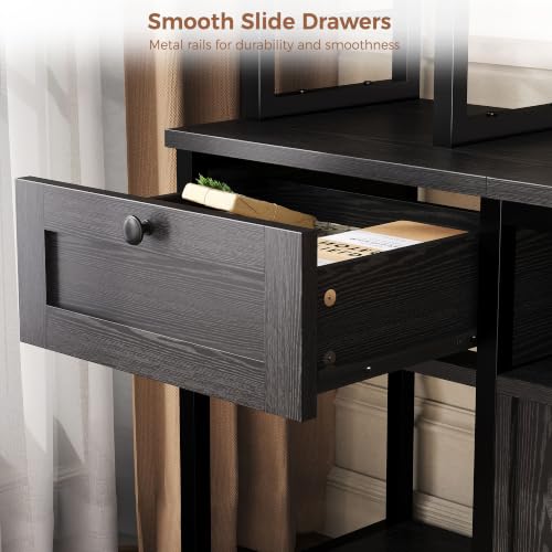 85" W Entertainment Center for TVs 65 inch, TV Stand with Storage, view 7