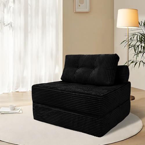 Sectional Cloud Couch, Folding Sofa Bed with Pillow, Fold Out Sleeper Chair