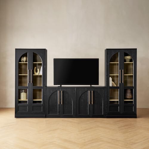 Blake 4 Piece Entertainment Center with Storage, view 7