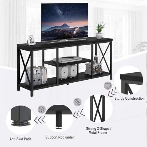 55 Inch TV Stand for Televisions up to 65 Inch, view 7