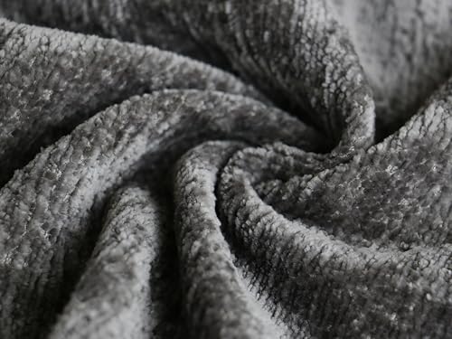 U-Shaped Sectional Couches for Living Room | 112 Inch Modern Sectional Couch | Dark Grey Chenille Sofa with Double Chaise for Apartment
