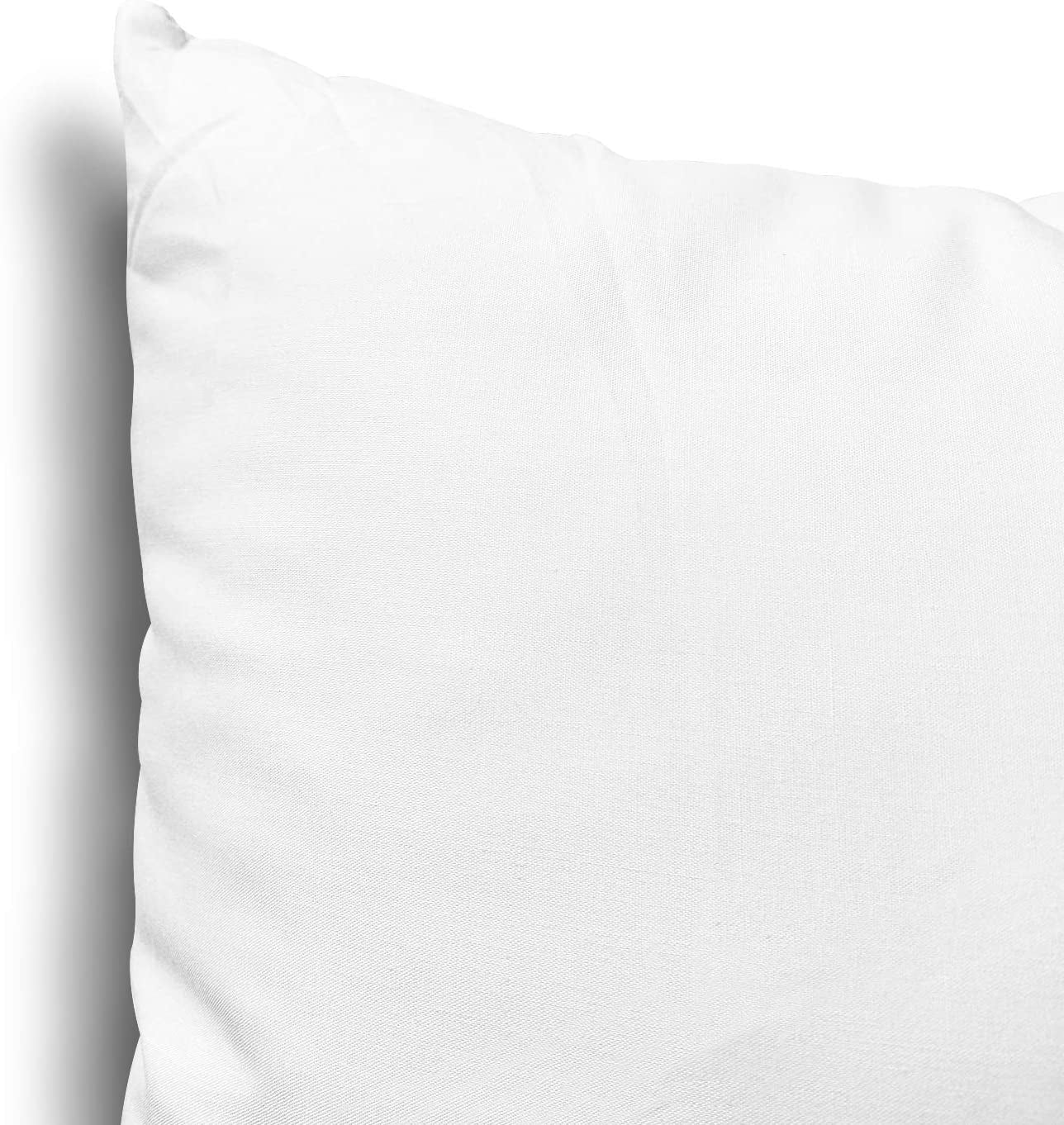 Throw Pillow Inserts, Set of 4 Lightweight down Alternative Polyester Pillow, Couch Cushion, Sham Stuffer, Machine Washable. (White, 18X18)