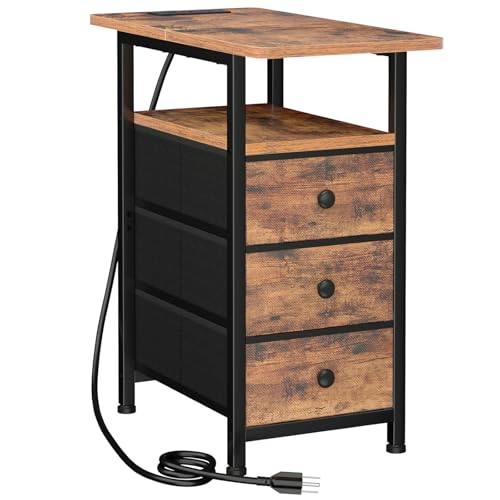 End Tables Living Room with Charging Station, view 2