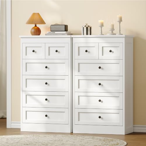 Tall 6 Drawer Dresser for Bedroom, view 7