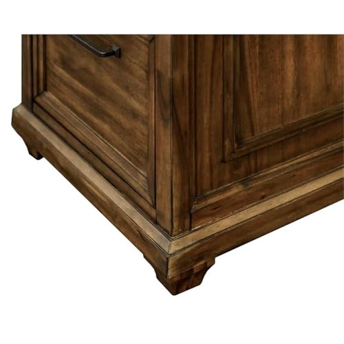 68.5" W Wood Office Desk Executive Desk in Brown, view 8
