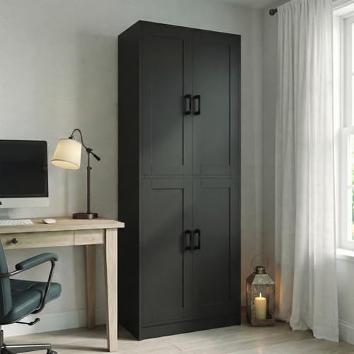 71" Tall Black Kitchen Hutch, view 7