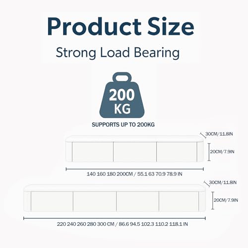 Floating TV Stand, 47-118" Wall Mounted TV Shelf, view 8
