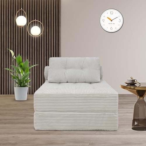 Memory Foam Folding Sofa Bed, Versatile Convertible Sleeper Chair