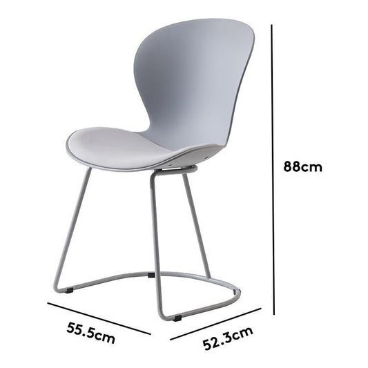 Office Furniture Leisure Dining Chair Home Sitting Comfortable Plastic Back Bedroom Makeup Light Luxury Negotiation Home Office Desk Chairs