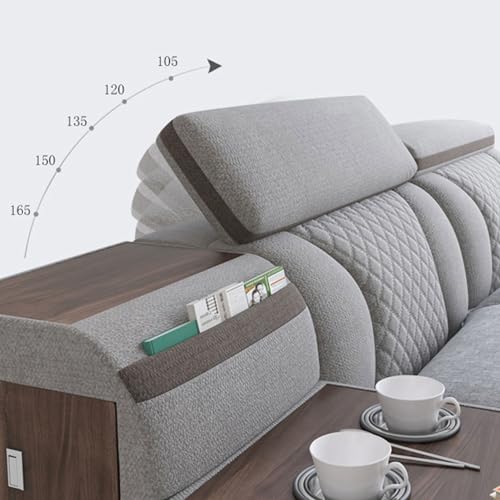Modern Wooden Queen Bed Queen Size Platform Bed Frame Multifunctional USB, view 8