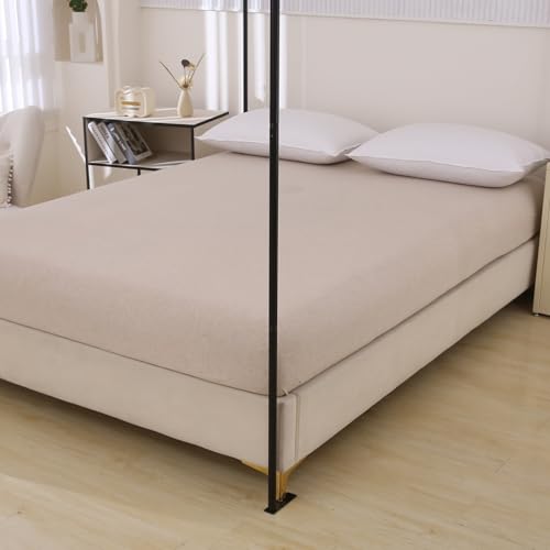 Black Canopy Bed Frame Queen Size 4 Poster Bed Frame with Removable Fixing, view 8
