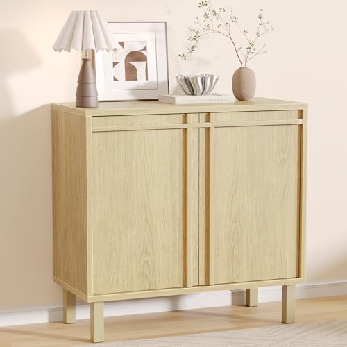 Sideboard Buffet Cabinet with Storage, Small Entryway Credenza, view 2